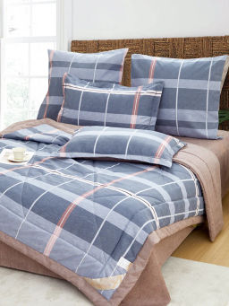 Одеяло Alanna Сатин Люкс с простыней и наволочками ODALAL010 Евро  фото 5