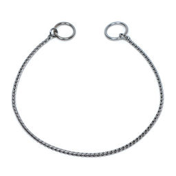 Ошейник - удавка Кобра, 40 см, толщина цепочки 3 мм, черный - Пижон фото 2