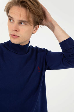 U. S. Polo Assn / Мужской синий базовый свитер - U.s. polo assn фото 8
