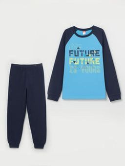 CRB wear/CSJB 50031-43 Комплект для мальчика (джемпер, брюки), голубой/Ex.Cherubino  фото 2