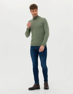 Duman Slim Fit Bal_k__ Yaka Basic Triko Kazak