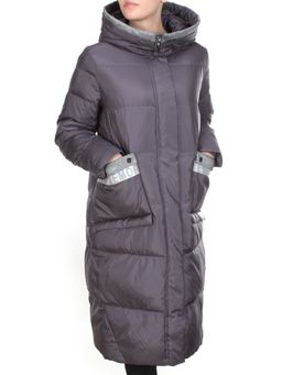 2115 DARK GRAY Пальто зимнее женское MELISACITI (200 гр. холлофайбера)