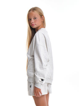 Свитшот для девочки 22-7633 св.серый - Mini maxi фото 20