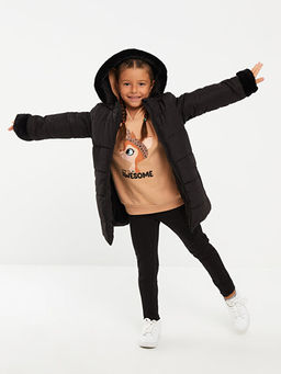 Kap??onlu Basic K?z ?ocuk Mont