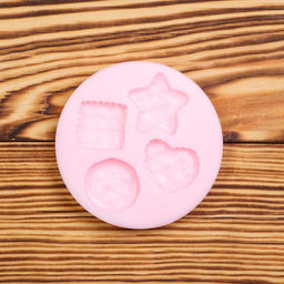 Молд силикон "Печеньки" 2,2 х 2,2 см МИКС