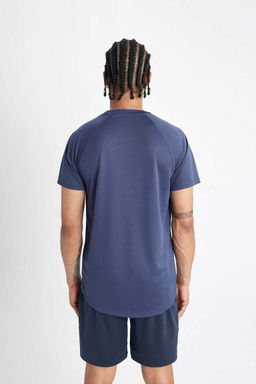 DeFactoFit Облегающая футболка с круглым вырезом и принтом в стиле спортсмен с короткими рукавами  фото 6