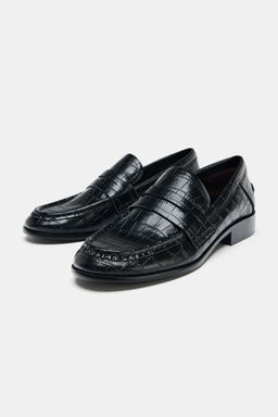 EMBOSSED PENNY LOAFERS