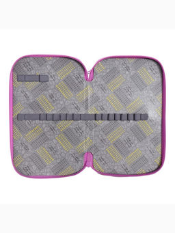 Пенал школьный, 2 секции, 12.5×20.5×4 см «Котик черный»