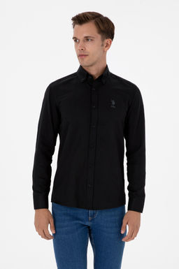 Erkek Siyah Uzun Kollu Basic G_mlek Sepette S_rpriz _ndirim - U.s. polo assn фото 3