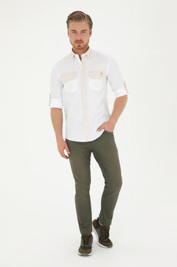U. S. Polo Assn / Мужская рубашка с длинным рукавом Stone - U.s. polo assn фото 4