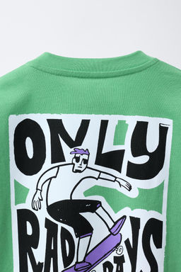 SKATER PRINT T-SHIRT - Zara фото 4