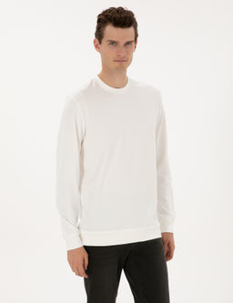 Ekru Regular Fit Sweatshirt - Pierre cardin фото 3