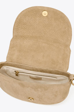LEATHER DOUBLE STRAP CROSSBODY BAG - Zara фото 6