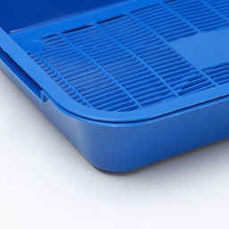 Туалет средний с сеткой 36×26×6.5 см, синий/черничный