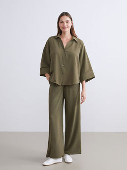 Dokulu Oversize Kad?n G?mlek