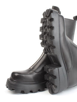 01- D174-G81 BLACK Ботинки демисезонные женские (натуральная кожа) - Фабричный китай фото 15
