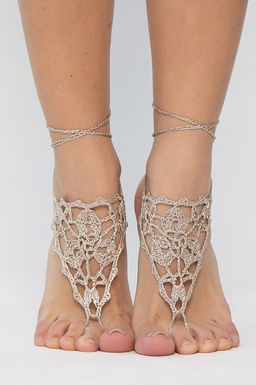 Барефуты Вязанные украшения на ноги - Lt collection фото 5