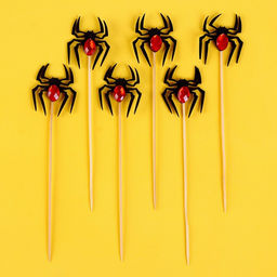 Топпер для торта «Паук», набор 6 шт., на Хэллоуин, МИКС