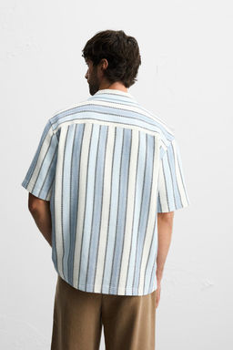 STRIPED TEXTURED SHIRT - Zara фото 11