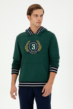 Мужской темно-зеленый свитшот Неожиданная скидка в корзине