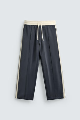 WIDE-LEG JOGGER TROUSERS WITH SIDE TAPING - Zara фото 17