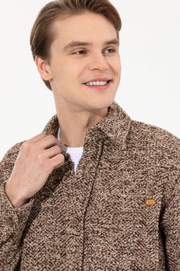 U. S. Polo Assn Мужская рубашка с длинным рукавом кокосового цвета