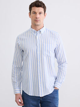 Regular Fit ?izgili Arm?rl? Erkek G?mlek