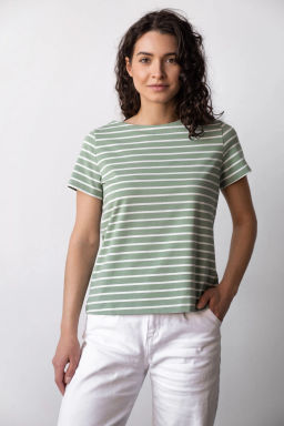 Футболка ТП 145п-7 Зеленый / экрю - T.C.T фото 4