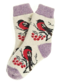 Носки детские "Снегири на рябине" 6617-6