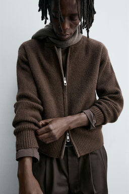 KNIT BOMBER JACKET - Zara фото 5