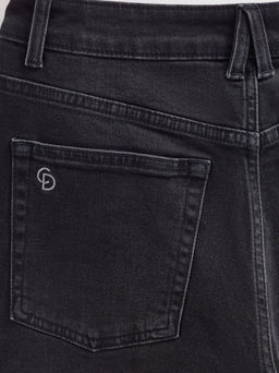 CONTE CON-718 Джинсы wide leg с эффектом потертости и необработанным краем washed black - Conte elegant фото 9