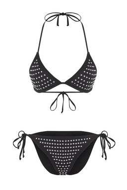 TRENDYOLMILLA Siyah Ucgen Normal Bel Regular Bikini Tak?m? TBESS25BT00164  фото 5