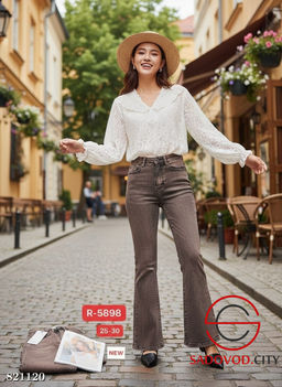 Джинсы женские с высокой посадкой