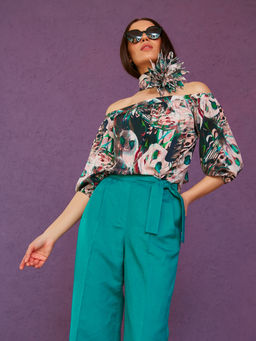 Блуза с открытыми плечами - Marchello marchellini фото 2