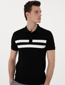 Siyah Slim Fit Ti__rt
