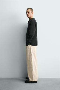 JERSEY ESTRUCTURA CUELLO PANADERA / Negro - Zara фото 4