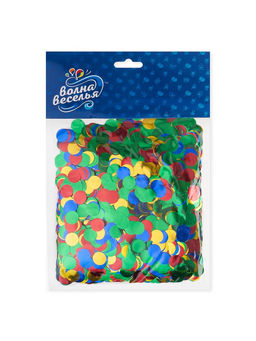 Конфетти «Круг» металлик, 1 см, 50 г, МИКС