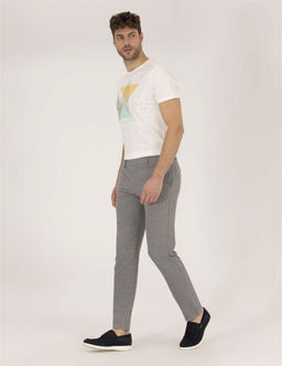Gri Ex. Slim Fit Kuma_ Pantolon