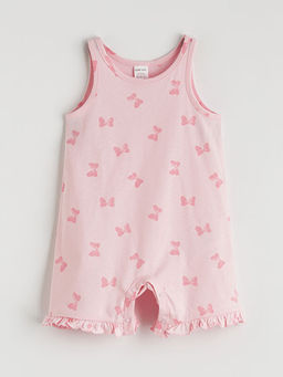 Bisiklet Yaka K?z Bebek Penye Tulum