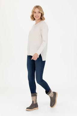 U. S. Polo Assn Женский базовый свитер с круглым вырезом и каменным меланжом - U.s. polo assn фото 18