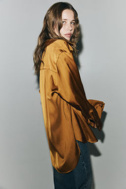 Camisa oversize de sat?n - H&m фото 7