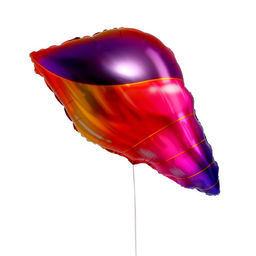 Цена за 5 шт. Воздушный шар фольгированный 25" «Морская ракушка», фигура