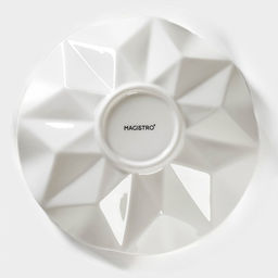 Салатник Magistro «Изобилие», 600 мл, d=20.5 см, фарфор, белый