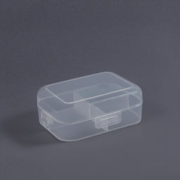 Цена за 2 шт. Органайзер для хранения мелочей, 4 секции, 12×9×4.5 см, прозрачный