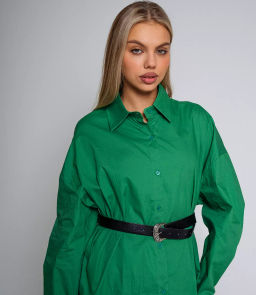 Рубашка #КТ3160 (7), зеленый - Dommod фото 5