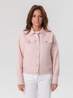 Жакет бомбер с декоративной бахромой - Stilla фото 3