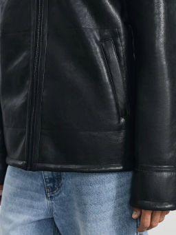 Дубленка из экокожи / Zarina