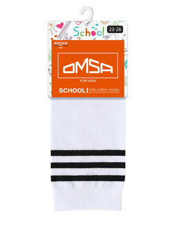 OMSAkids Gambaletto 31P10 гладь полоски - bianco