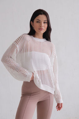 Martichelli Джемпер-сеть белый фото 17