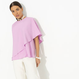 Блуза с эффектом многослойности, Лёгкая драма (розовая) - Charutti фото 4
